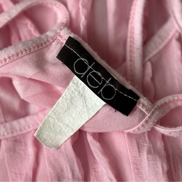 Vintage 90s Deb Pink Frilly Camisole - Picture 6 of 7